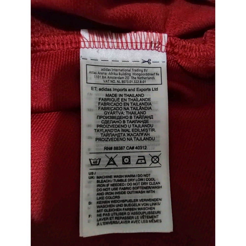 Adidas FAU Polo Mens Size 2XL Flint Area United Soccer Club Embroidered Logo Red - Picture 8 of 16